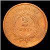 Image 3 : 1864 Lg Motto Two Cent Piece 2c Grades f+