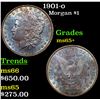 Image 1 : 1901-o Morgan Dollar $1 Grades GEM+ Unc