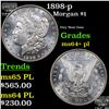 Image 1 : 1898-p Morgan Dollar $1 Grades Choice Unc+ PL