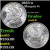 Image 1 : 1885-o Morgan Dollar $1 Grades Choice+ Unc