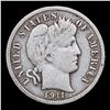 Image 2 : 1911-d Barber Dime 10c Grades vf++