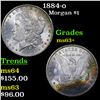 Image 1 : 1884-o Morgan Dollar $1 Grades Select+ Unc