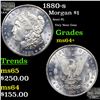 Image 1 : 1880-s Morgan Dollar 1 Grades Choice+ Unc