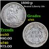 Image 1 : 1890-p Seated Liberty Dime 10c Grades xf+