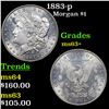 Image 1 : 1883-p Morgan Dollar $1 Grades Select+ Unc