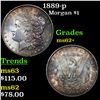 Image 1 : 1889-p Morgan Dollar $1 Grades Select Unc