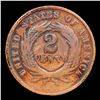 Image 3 : 1865 Two Cent Piece 2c Grades vg+