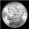 Image 2 : 1887-p Morgan Dollar $1 Grades GEM+ Unc