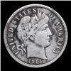 Image 2 : 1913-p Barber Dime 10c Grades xf