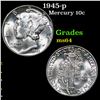 Image 1 : 1945-p Mercury Dime 10c Grades Choice Unc