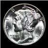 Image 2 : 1944-p Mercury Dime 10c Grades Choice Unc