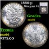 Image 1 : 1886-p Morgan Dollar $1 Graded ms66 By SEGS