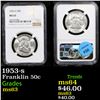 Image 1 : NGC 1953-s Franklin Half Dollar 50c Graded ms63 By NGC