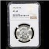 Image 2 : NGC 1953-s Franklin Half Dollar 50c Graded ms63 By NGC