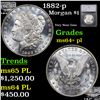Image 1 : 1882-p Morgan Dollar $1 Graded ms64+ pl By SEGS