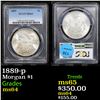 Image 1 : PCGS 1889-p Morgan Dollar $1 Graded ms64 By PCGS