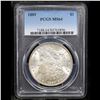 Image 2 : PCGS 1889-p Morgan Dollar $1 Graded ms64 By PCGS