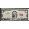 Image 2 : **Star Note** 1963 $2 Red seal United States Note Grades Choice AU