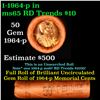 Image 1 : Shotgun Lincoln 1c roll, 1964-p 50 pcs Old Brandt Coin Wrapper