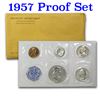 Image 1 : 1957 United States Mint Proof Set In Original Evelope