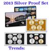 Image 1 : 2013 United States Mint Silver Proof Set.