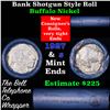 Image 1 : Buffalo Nickel Shotgun Roll in Old Bank Style 'Bell Telephone'  Wrapper 1927 & S Mint Ends