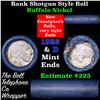 Image 1 : Buffalo Nickel Shotgun Roll in Old Bank Style 'Bell Telephone'  Wrapper 1925 & D Mint Ends