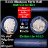 Image 1 : Buffalo Nickel Shotgun Roll in Old Bank Style 'Bell Telephone'  Wrapper 1925 & D Mint Ends