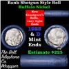 Image 1 : Buffalo Nickel Shotgun Roll in Old Bank Style 'Bell Telephone'  Wrapper 1923 & D Mint Ends