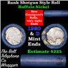 Image 1 : Buffalo Nickel Shotgun Roll in Old Bank Style 'Bell Telephone'  Wrapper 1920 & D Mint Ends