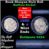 Image 1 : Buffalo Nickel Shotgun Roll in Old Bank Style 'Bell Telephone'  Wrapper 1920 & S Mint Ends