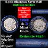 Image 1 : Buffalo Nickel Shotgun Roll in Old Bank Style 'Bell Telephone'  Wrapper 1925 & D Mint Ends
