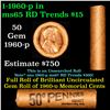 Image 1 : Shotgun Lincoln 1c roll, 1960-p 50 pcs Brandt Wrapper