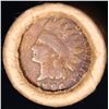 Image 3 : Mixed small cents 1c orig shotgun roll, 1916-d Wheat Cent, 1896 Indian Cent other end, brinks Wrappe