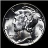 Image 2 : 1943-p Mercury Dime 10c Grades Choice Unc