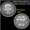 Image 1 : 1893 Columbian Old Commem Half Dollar 50c Grades xf+