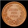 Image 3 : 1863 Union For Ever Civil War Token F-6/268a 1c Grades Choice Unc BN