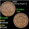 Image 1 : 1857 Flying Eagle Cent 1c Grades vf+