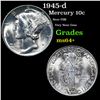 Image 1 : 1945-d Mercury Dime 10c Grades Choice+ Unc