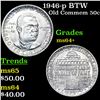 Image 1 : 1946-p BTW Old Commem Half Dollar 50c Grades Choice+ Unc