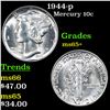 Image 1 : 1944-p Mercury Dime 10c Grades GEM+ Unc