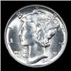 Image 2 : 1944-p Mercury Dime 10c Grades GEM+ Unc