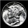 Image 2 : 1943-p Mercury Dime 10c Grades GEM+ Unc