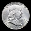 Image 2 : 1949-p Franklin Half Dollar 50c Grades Choice Unc