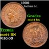 Image 1 : 1906 Indian Cent 1c Grades Choice Unc BN