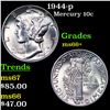 Image 1 : 1944-p Mercury Dime 10c Grades GEM++ Unc