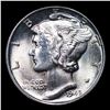 Image 2 : 1945-d Mercury Dime 10c Grades Choice+ Unc