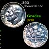 Image 1 : Proof 1952 Roosevelt Dime 10c Grades GEM+ Proof