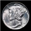 Image 2 : 1945-p Mercury Dime 10c Grades GEM+ Unc