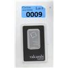 Image 1 : 1 Oz .9995 Platinum Valcambi Suisse Bar